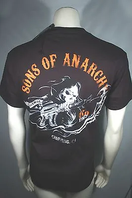 Buy Sons Of Anarchy Soa Charging Reaper 2 Sided Sickle Samcro Rock T Tee Shirt S-3xl • 33.49£