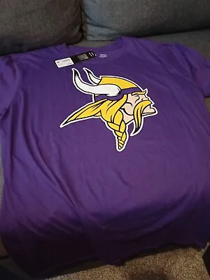 Buy Minnesota Vikings T-Shirt (Size L) Men's NFL American Football Top - BNWT • 10£