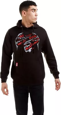 Buy Marvel Men's Venom Tear Hooded Sweatshirt, Black, X-Large • 24£