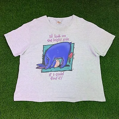 Buy Vintage Disney Eeyore Rare T Shirt Size Small Gray Y2K • 24.12£
