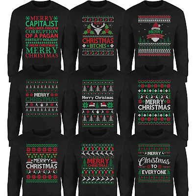 Buy Dancing Santa Claus Christmas Party Jumper GIft Ideas Family Matching Sweatshirt • 17.49£