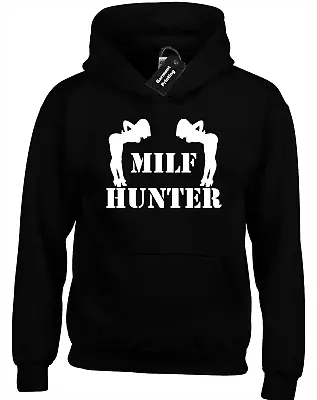 Buy Milf Hunter Hoody Hoodie Funny Rude Design Joke Explicit Gift Stag Do Top New • 16.99£