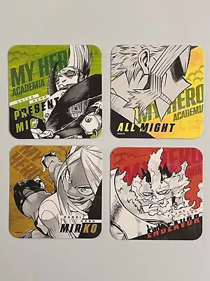 Buy My Hero Academia Art Paper Card Coasters Set Japanese Merch Bundle MHA Mirko • 5£