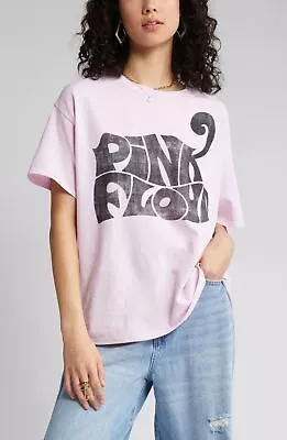 Buy Pink Floyd Women's Oversized Distressed Graphic Tee T-Shirt By Merch Traffic • 17.04£