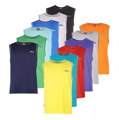 Buy Mens Slazenger Light Weight Sleeveless T Shirt Top Vest Sizes S-XXXXL • 10.99£