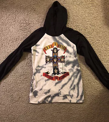 Buy Guns N Roses Pullover Hoodie Juniors Tie Dye Size Large Official Rare Brand New • 38.85£