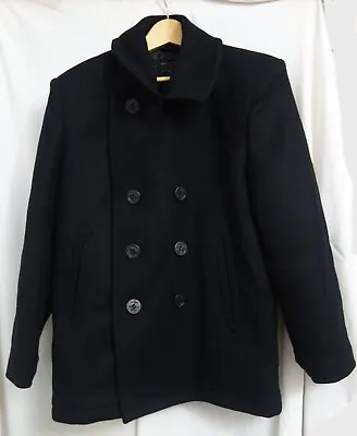 Buy Black US Navy Deck Jacket / Pea Coat Xs  Wool/viscose • 54.99£