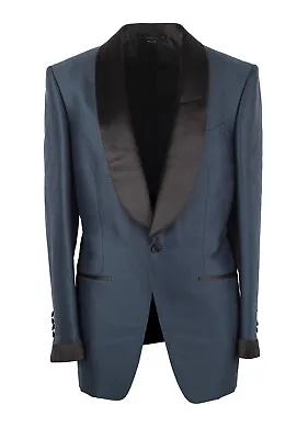 Buy TOM FORD Atticus Blue Shawl Tuxedo Suit Size 46 / 36R U.S. New With Tags • 3,149.10£