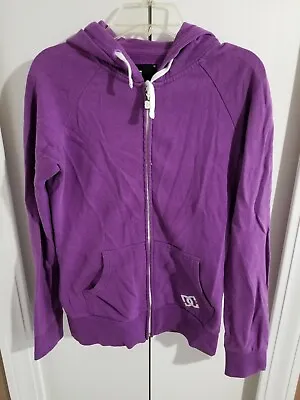 Buy DC Hoodie Purple Zip Up Sweatshirt Size S Female • 15.11£