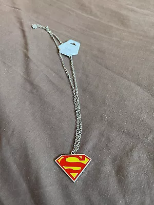 Buy Superman Marvel Super Hero Logo Pendant Necklace 18 Birthday Gift Present • 2£