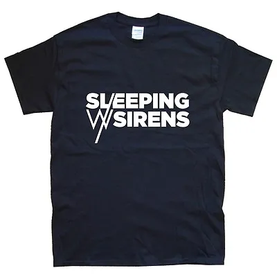 Buy SLEEPING WITH SIRENS T-SHIRT Sizes S M L XL XXL Colours Black, White  • 15.59£