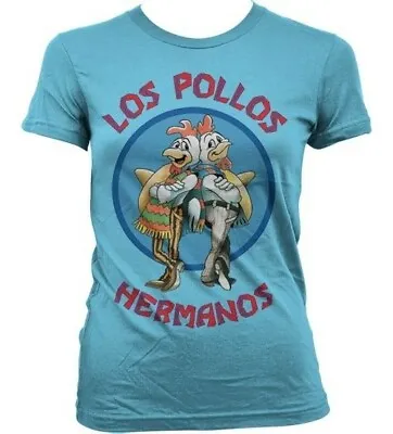 Buy Breaking Bad Los Pollos Hermanos Girly T-Shirt Damen Skyblue • 24.80£