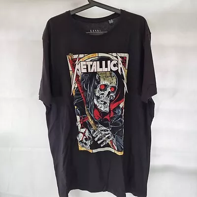 Buy Boohoo Man Oversized T-shirt Size XXL / 2XL Metallica Black Cotton Short Sleeved • 14.99£
