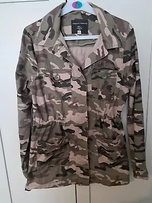 Buy Camouflage Jacket Ladies Size 10 Ex Condition Dorothy Perkins Smoke  Free... • 6£
