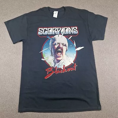 Buy Scorpions Shirt Mens Medium Black Blackout Tour Concert North America Rock Band • 24£