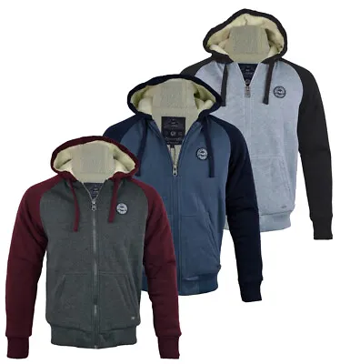 Buy Mens Tokyo Laundry Hooded Sherpa Fur Lined Padded Fleece Jacket Coat Zip S-XXL • 25.99£