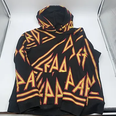 Buy Adult Def Leppard Hoodie Sz Large Pyromania Hysteria Adrenalize High And Dry • 24.69£