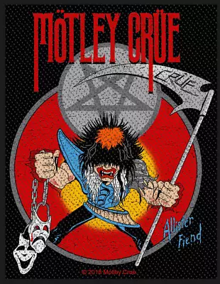 Buy Motley Crue - Allister Fiend (new) Sew On Patch Official Band Merch • 4.75£