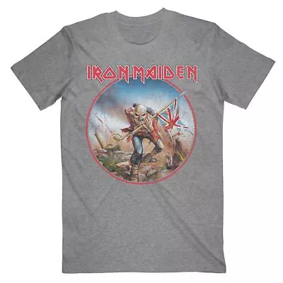 Buy Iron Maiden 'Trooper Vintage Circle' Grey T Shirt - NEW • 15.49£