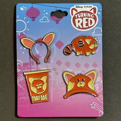 Buy Disney Trading Pins Turning Red Panda Merch 4 Pin Set • 19£