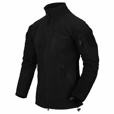 Buy HELIKON TEX Alpha Tactical Grid Fleece Jacket Outdoor Casual Black XXL • 47.63£