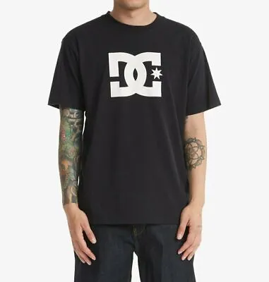 Buy Dc Shoes Mens T Shirt.new Star Black Cotton Logo Print Graphic Top T Shirt W23 • 26.99£