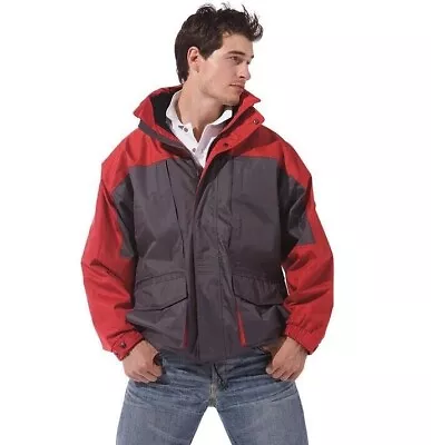 Buy Mens 3 In 1 Jacket Waterproof Breathable Fleece Inner Jacket Warm Hooded RRP £79 • 19.99£