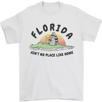 Buy Florida Home Funny Raccoon Mens T-Shirt 100% Cotton • 8.49£