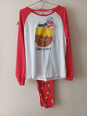 Buy Next Christmas Pudding Pyjamas Size Small Brand New • 17.99£
