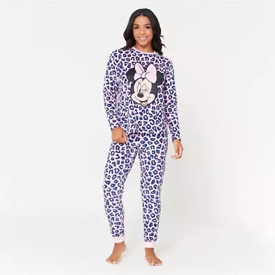 Buy Studio Disney Womens Minnie Mouse Fleece Pyjama Set - Pink / 16-18 • 9.99£