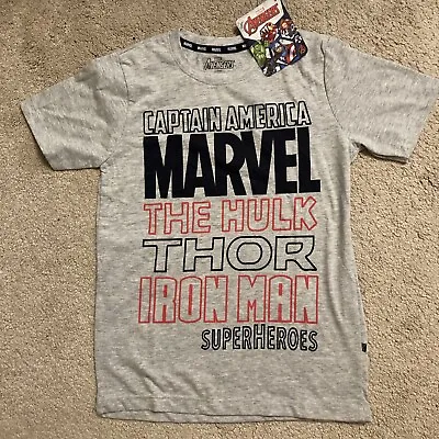 Buy Marvel Avengers Grey T-shirt 8-9 Years Old • 6.99£