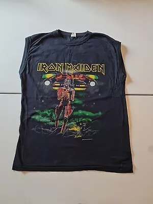 Buy RARE Iron Maiden  Somewhere On Tour  86/87 Sleeveless  Muscle  Shirt Medium  • 151.78£