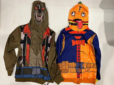 Buy Fortnite Lot Of 2 Boy Full Zip Mask Hoodie Jacket L • 14.40£