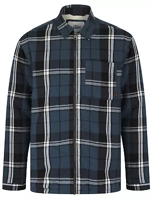 Buy Tokyo Laundry Mens Overshirt Jacket Fleece Lined Check Flannel Cotton Work Shirt • 27.99£