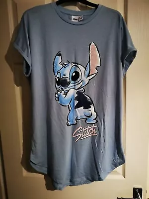 Buy Stitch Disney Blue T-Shirt T Shirt Top Ladies Primark • 6£