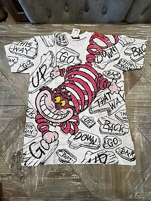 Buy Vintage 90s New Tokyo Disneyland Cheshire Cat  Alice In Wonderland T Shirt Large • 94.72£
