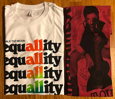 Buy Lot Of 2 T-Shirts, Madonna - Madame X (M), Walk The Moon - Equality (L) • 24.57£