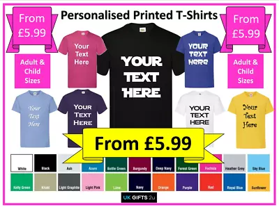 Buy Personalised Text Custom Xmas Stag Hen Bride Groom Men Women Printed T-Shirt Tee • 9.99£