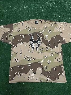Buy Vintage 1999 Soulfly World Noise Camo Camouflage Shirt - Adult Size Max Cavalera • 241.28£