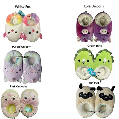 Buy Squishmallows Unisex Youth Slip On Soft & Cozy Cute Plush Squishie Slippers • 11.83£