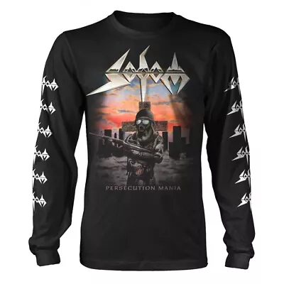 Buy SODOM - PERSECUTION MANIA BLACK (FOTL) Long Sleeve Shirt XX-Large • 30.98£
