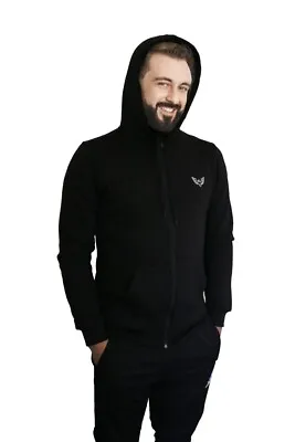 Buy New Mens Hoodies Zip Up Hooded Fleece Zipper Top Plain Jacket Coat Warm Jumper • 19.99£