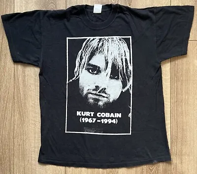 Buy Kurt Cobain Memorial T-shirt 90s Vintage - M • 50£