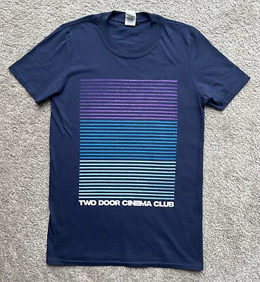 Buy Two Door Cinema Club Club Theatre Tour 2017 Band T Shirt Navy Blue -Size Small • 14.99£