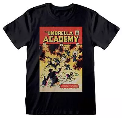 Buy Heroes Inc Umbrella Academy 'Comic Cover' (Black) T-Shirt XL Black (US IMPORT) • 15.66£