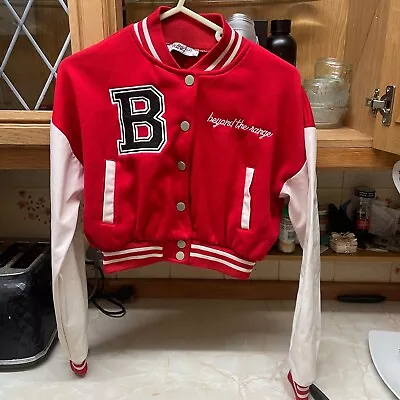 Buy Portabello Punk Kids Cropped Jacket Red Size M Beyond The Range • 14.99£