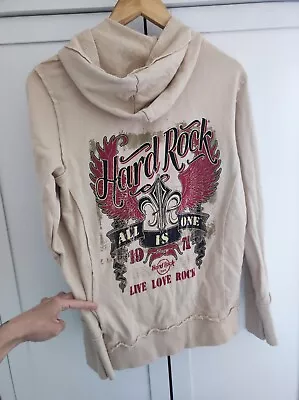 Buy Hard Rock Cafe Womens Vintage Full Zip Tracksuit Jacket Hoodie Size S  • 19.99£