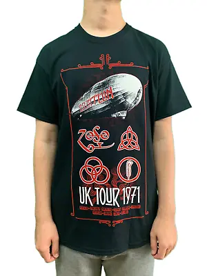 Buy Led Zeppelin UK Tour 1971 Unisex Official Tee Shirt Various Sizes NEW • 13.59£