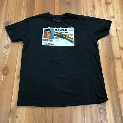 Buy Superbad RippleJunction Black Hawaii Drivers License Logo T-Shirt Adult Size XL • 21.41£