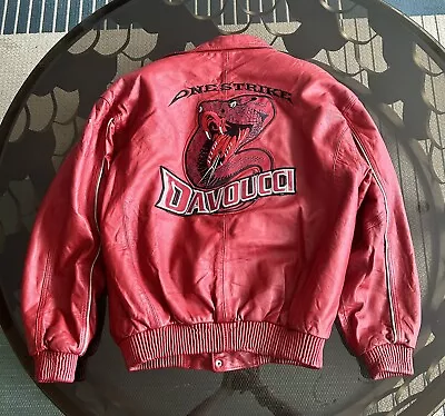 Buy Davoucci Red Leather Jacket • 150£